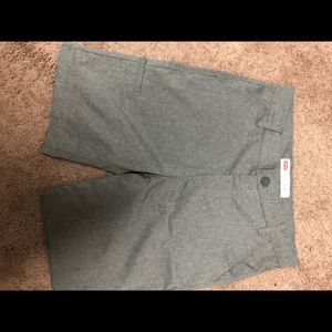 Boys grey Levi’s shorts.